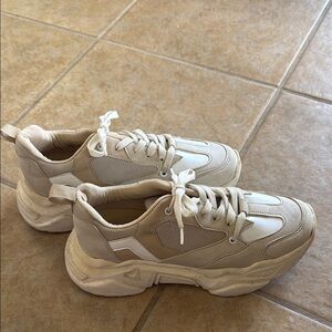 Pretty Little Thing Chunky Cream Sneakers